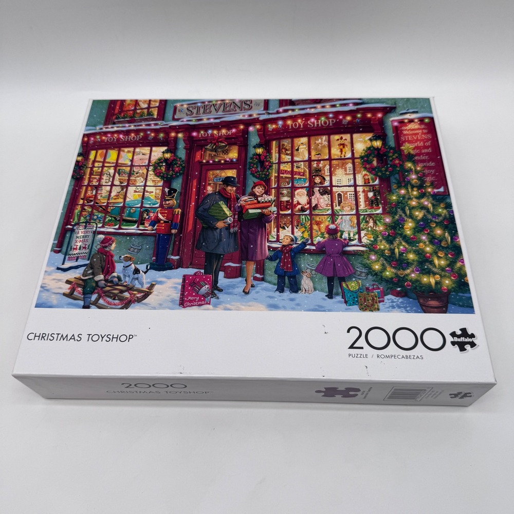 Buffalo Games 2000 Piece Jigsaw Puzzle Multicolor Christmas Toyshop 92000
